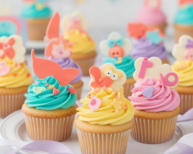 Cupcakes temáticos decorados a juego con una fiesta infantil en el código postal 06300